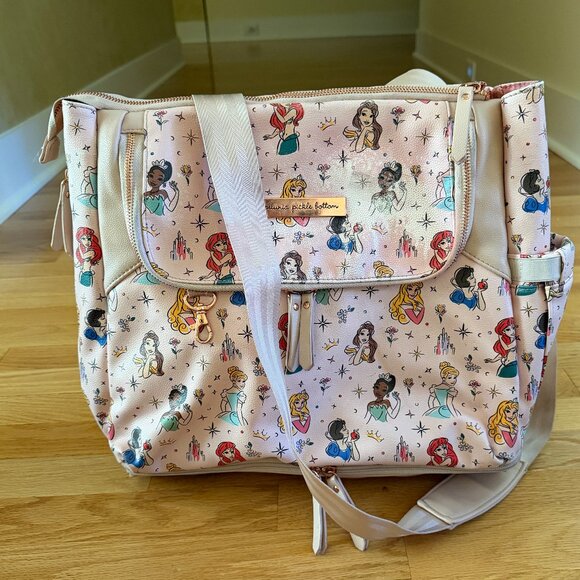 Petunia Pickle Bottom Disney Princesses Pivot Backpack Tote - Picture 1 of 15